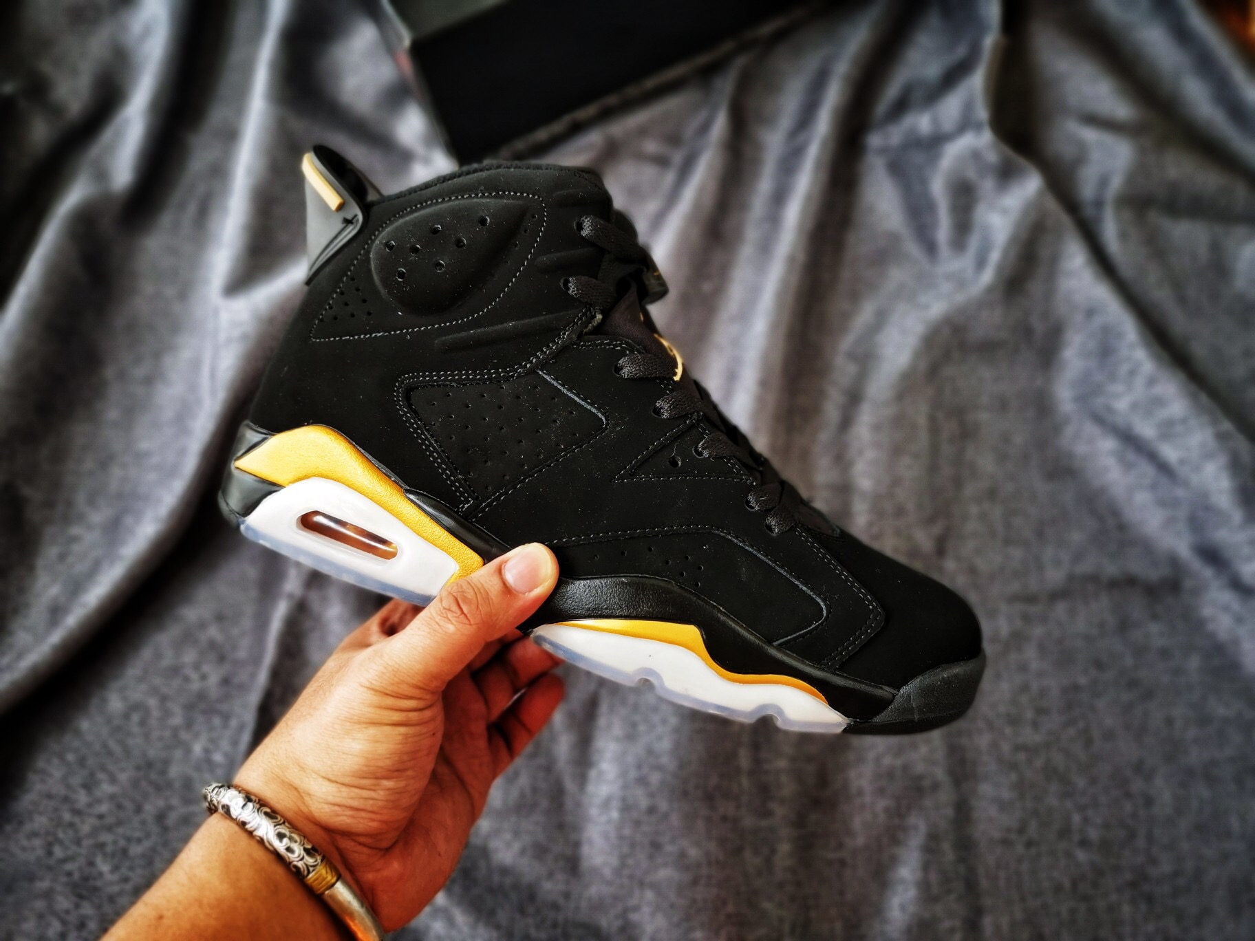 New Air Jordan 6 Retro Black Gold